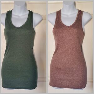 Pullover Sleeveless Tank Top Y2K Fitted Preppy Longline Scoop Neck Shimmery